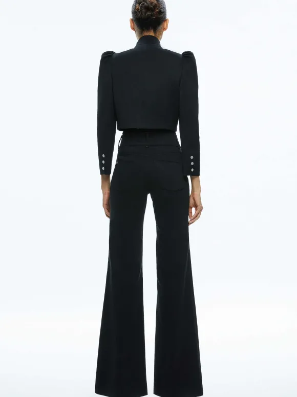 Addison Bow Collar Cropped Jacket | Alice and Olivia Cheap