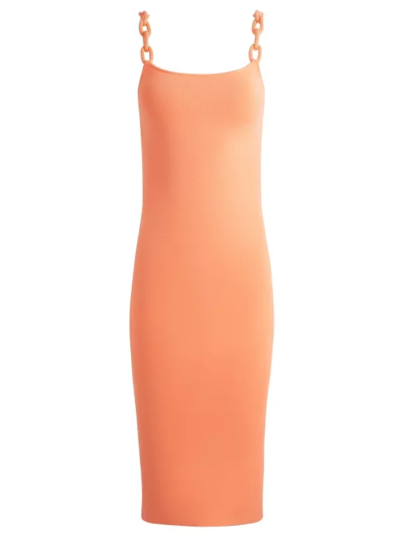 Alina Looped Straps Midi Dress | Alice and Olivia Hot