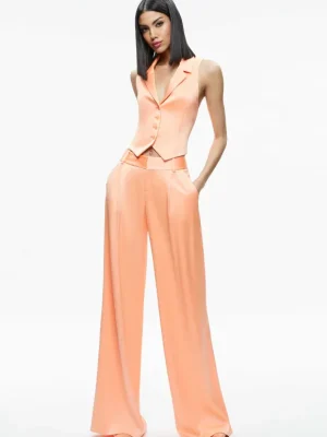 Amber Collared Vest | Alice and Olivia Discount