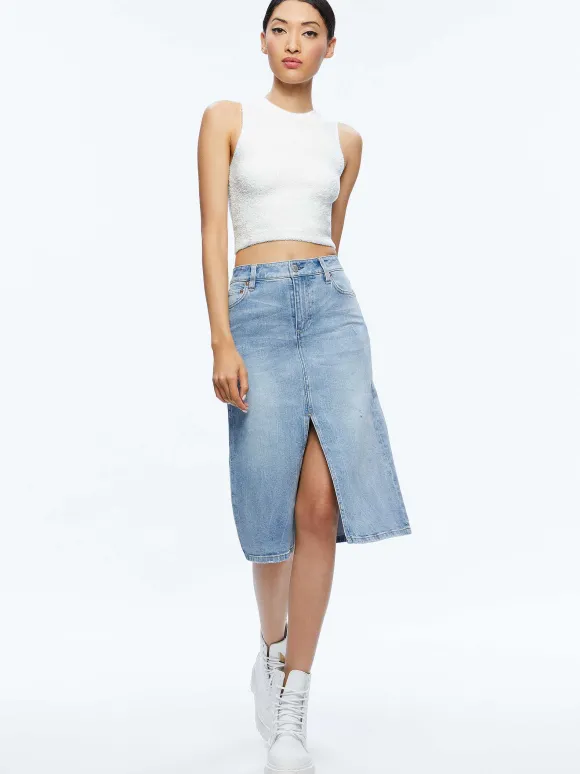 Amity Sleeveless Cropped Tank | Alice and Olivia Discount
