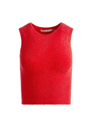 Amity Sleeveless Cropped Tank | Alice and Olivia Discount
