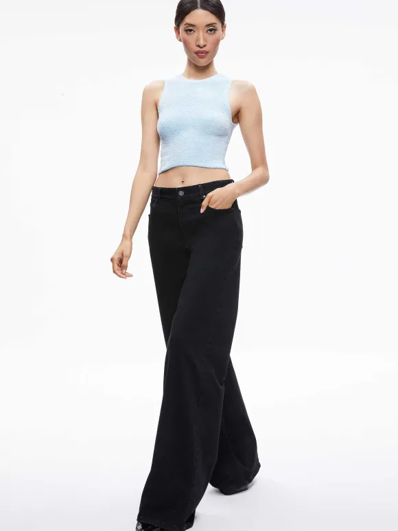 Amity Sleeveless Cropped Tank | Alice and Olivia Best