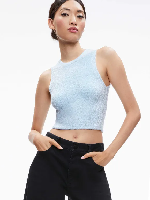 Amity Sleeveless Cropped Tank | Alice and Olivia Best