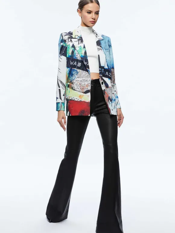 A+O X Basquiat Denny Blazer | Alice and Olivia Shop
