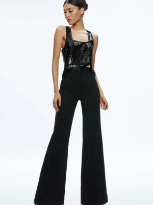 Avril Sequin Boxy Tank | Alice and Olivia Best Sale