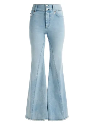 Beautiful Seamed Wide Leg Jean | Alice and Olivia Clearance