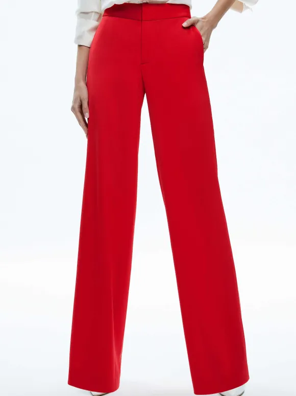 Calvin Wide Leg Baggy Trouser | Alice and Olivia Store