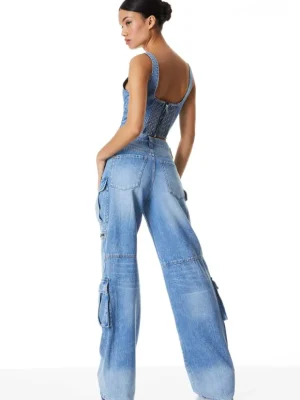 Cay Baggy Cargo Jeans | Alice and Olivia Shop