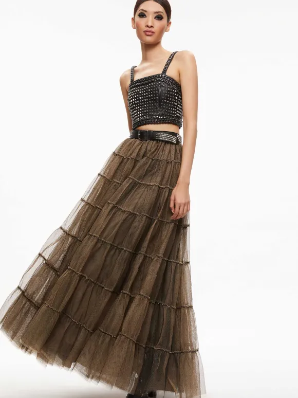 Ceresi Chain Strap Studded Top | Alice and Olivia Cheap