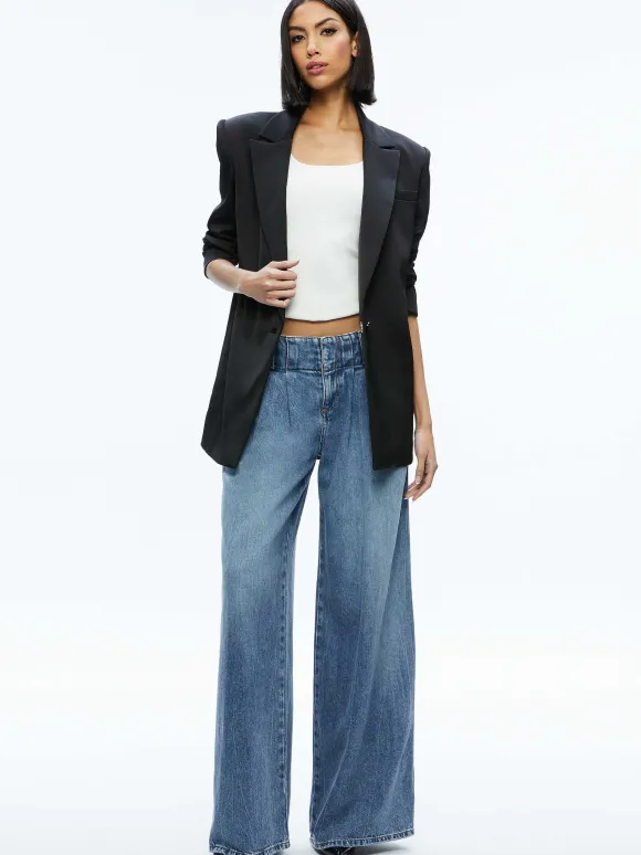 Colley Oversized Blazer | Alice and Olivia Shop