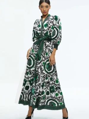 Cora Volume Tiered Shirt Dress | Alice and Olivia Discount