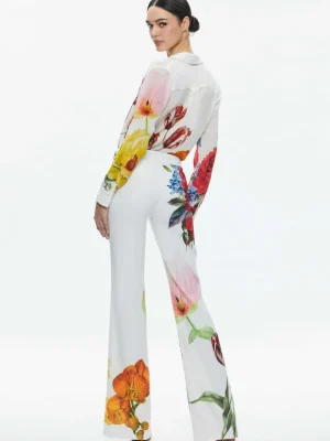 Denny Notch Collar Boyfriend Blazer + Livi Mid Rise Trouser | Alice and Olivia Cheap