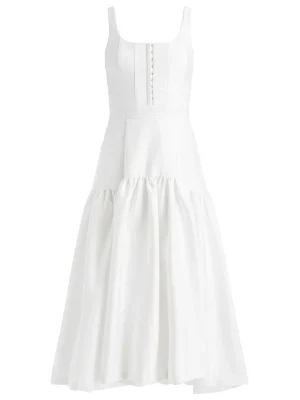 Diana Sleeveless Structured Midi Dress | Alice and Olivia Online