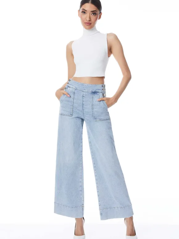 Donald High Waisted Jean | Alice and Olivia Cheap