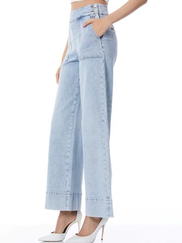 Donald High Waisted Jean | Alice and Olivia Cheap
