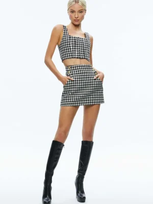 Donald Side Button Skirt | Alice and Olivia Cheap