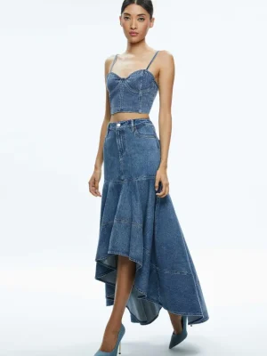 Donella High Low Skirt | Alice and Olivia Hot