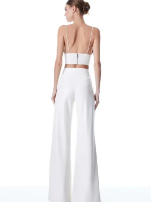 Dylan Vegan Leather Wide Leg Pant | Alice and Olivia Hot