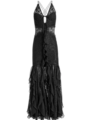 Edera Ruffle Lace Maxi Gown | Alice and Olivia New