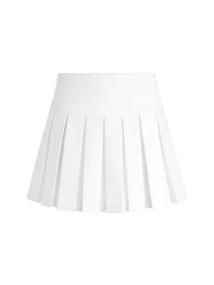 Emilie Box Pleat Mini Skirt | Alice and Olivia Store