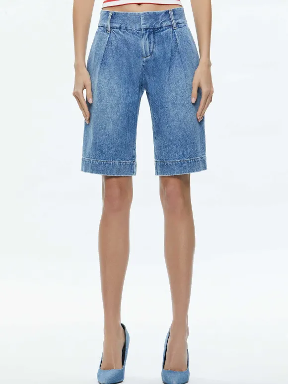 Eric Low Rise Bermuda Short | Alice and Olivia Online