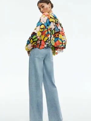 Fawn Butterfly Crochet Cardigan | Alice and Olivia Best Sale