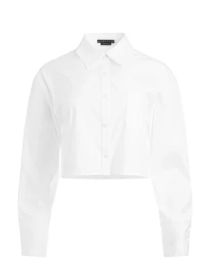 Finely Cropped Oversized Button Down Shirt | Alice and Olivia Shop
