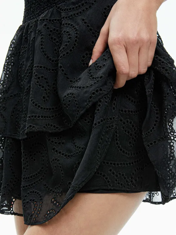 Gracie Ruffle Romper | Alice and Olivia Store