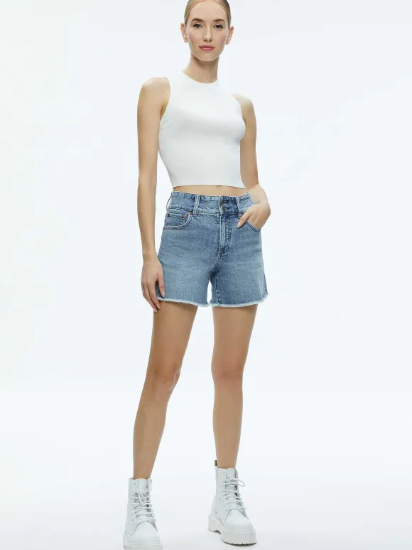 Han High Rise Wide Waistband Short | Alice and Olivia Cheap