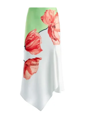 Harmony Drapey Slit Asymmetric Skirt | Alice and Olivia Cheap