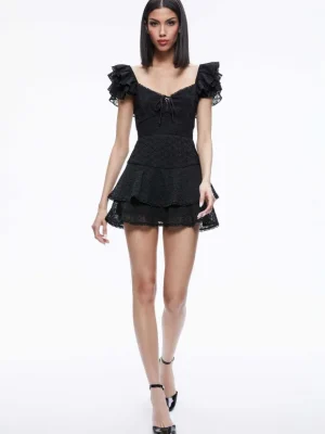 Hartford Smocked Bustier Romper | Alice and Olivia Store