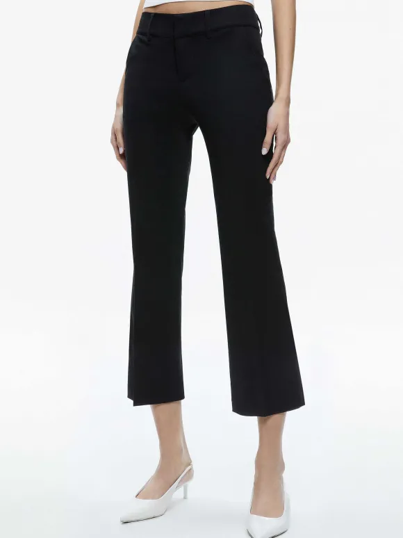 Janis Low Rise Cropped Flare Pant | Alice and Olivia Clearance
