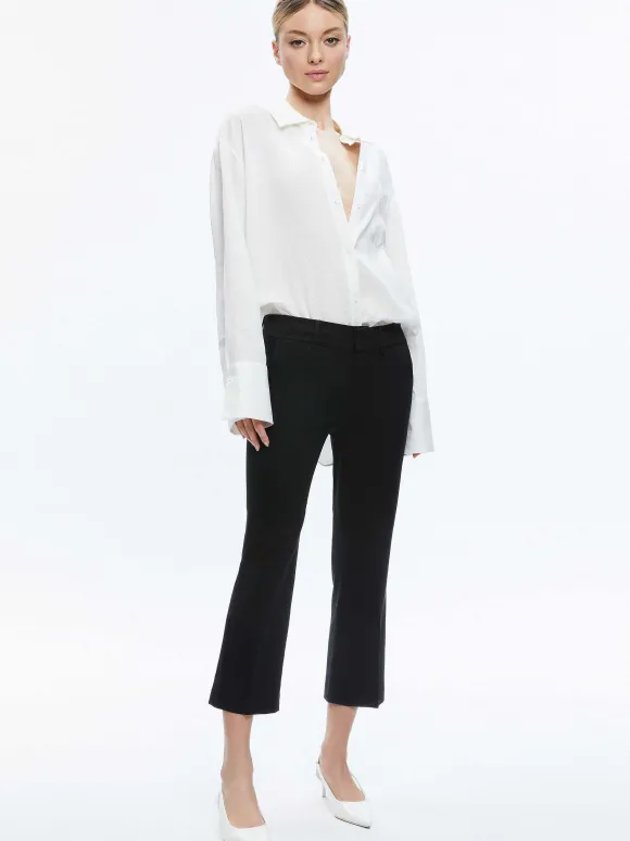 Janis Low Rise Cropped Flare Pant | Alice and Olivia Clearance