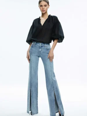 Julius Voluminous Blouson Sleeve Blouse | Alice and Olivia Fashion