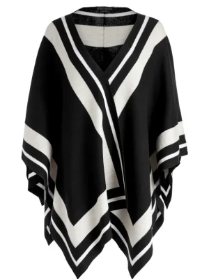 Kamala Stripe Poncho | Alice and Olivia Online