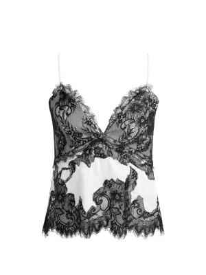 Katja Cutaway Lace Slip Top | Alice and Olivia New