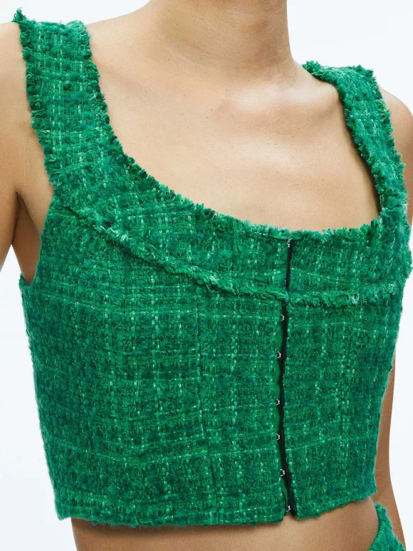 Kensie Scoop Neck Cropped Bustier | Alice and Olivia Cheap