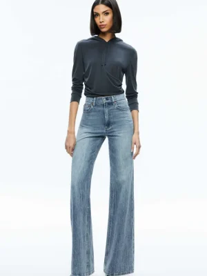 Kirk Wrap Front Hoodie | Alice and Olivia Shop