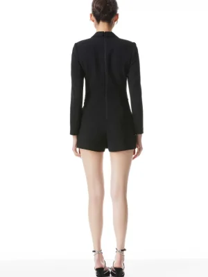 Kyrie Tuxedo Skort Romper | Alice and Olivia Best