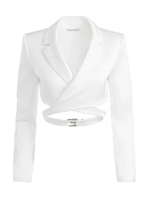 Leone Cropped Wrap Blazer | Alice and Olivia Fashion