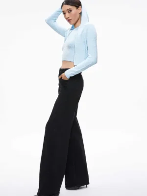 Lidell Cropped Zip Up Hoodie | Alice and Olivia Flash Sale