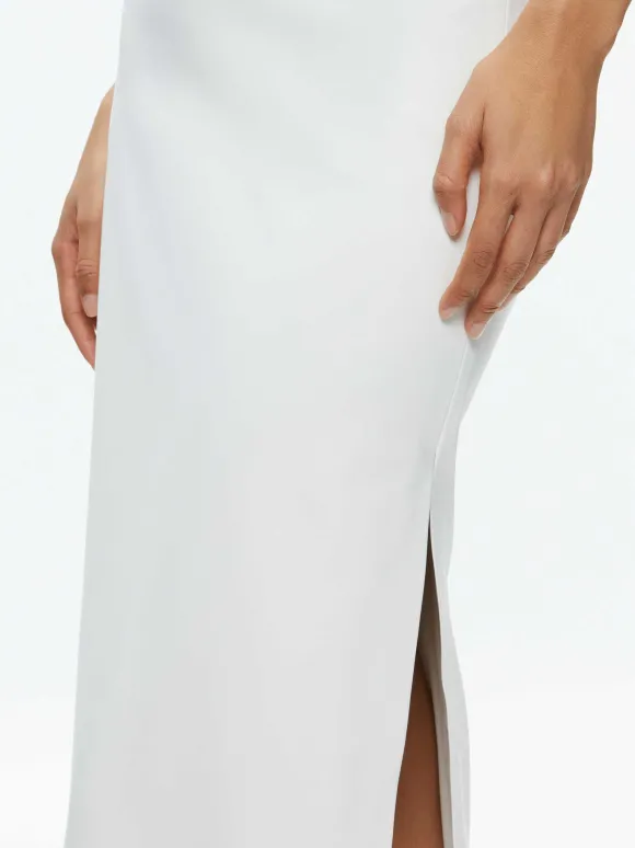 Maeve Vegan Leather Midi Skirt | Alice and Olivia Cheap