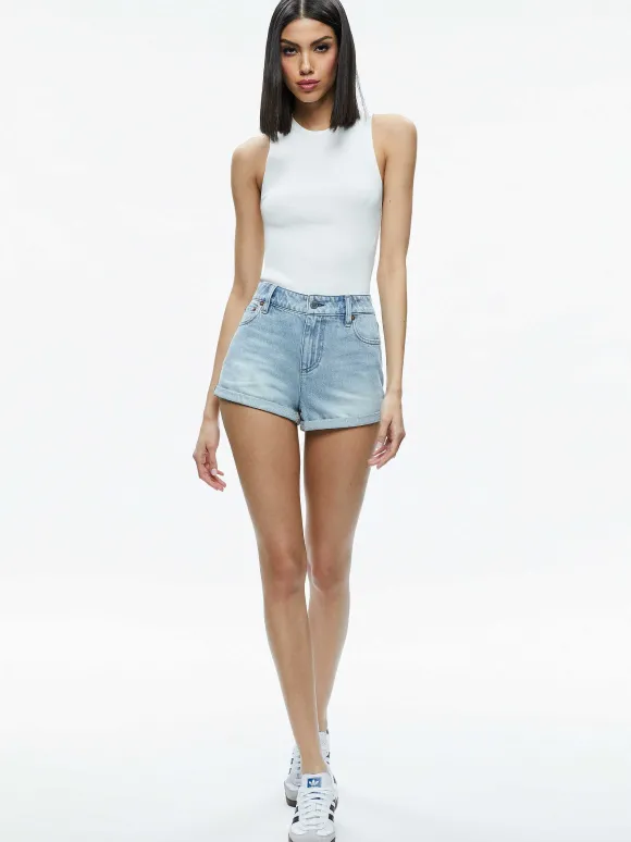 Maggie Mid Rise Vintage Shorts | Alice and Olivia Clearance
