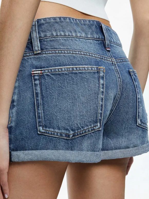 Maggie Mid Rise Vintage Shorts | Alice and Olivia Discount