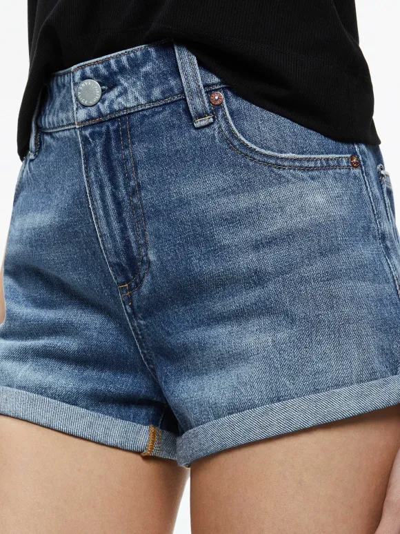 Maggie Mid Rise Vintage Shorts | Alice and Olivia Discount