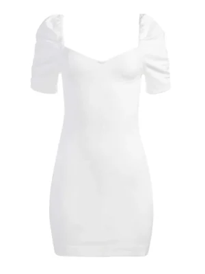 Mimi Puff Sleeve Denim Mini Dress | Alice and Olivia Store