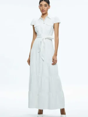 Miranda Maxi Denim Dress | Alice and Olivia Flash Sale