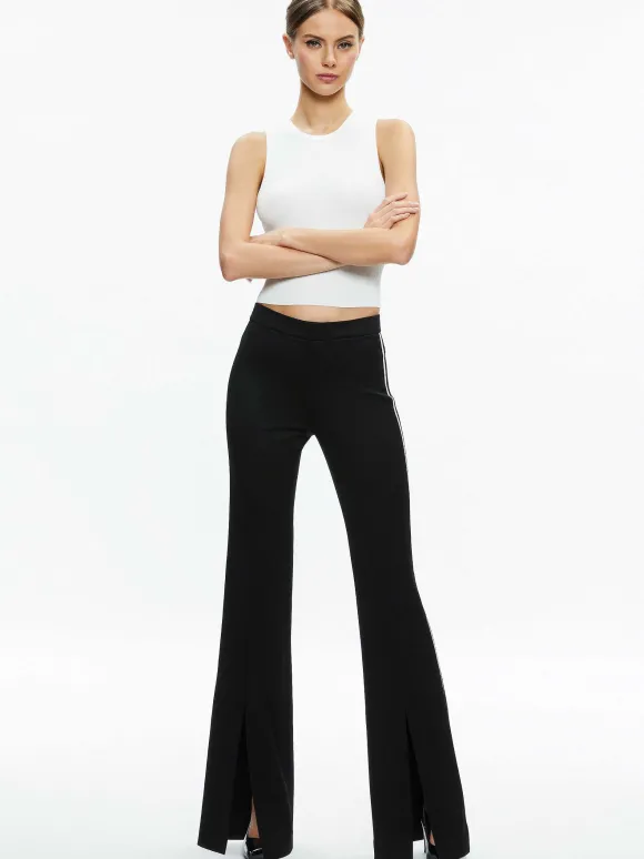 Mya Contrast Piping Fitted Blazer + Princess Contrast Piping Pant | Alice and Olivia Hot
