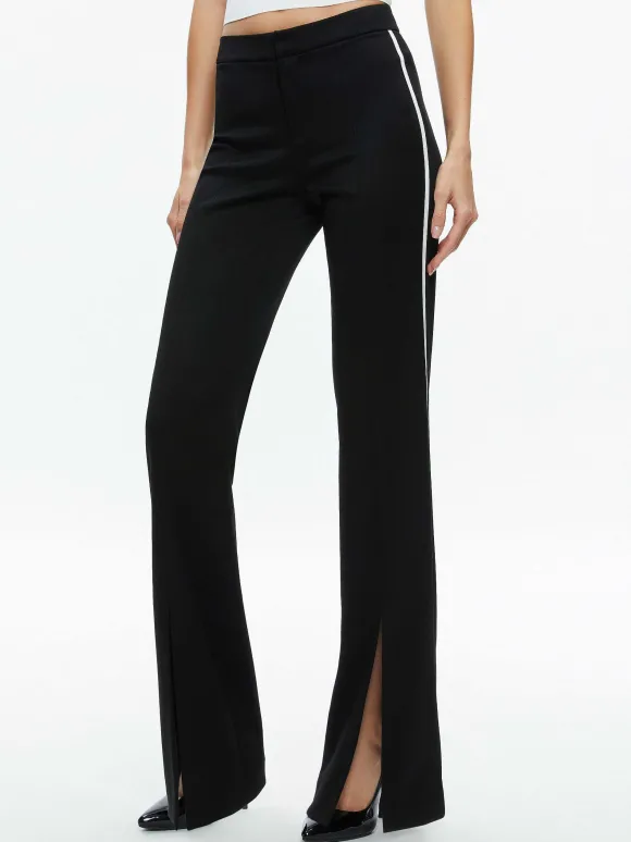 Mya Contrast Piping Fitted Blazer + Princess Contrast Piping Pant | Alice and Olivia Hot