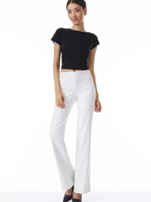 Olivia Vegan Leather Bootcut Pant | Alice and Olivia Shop